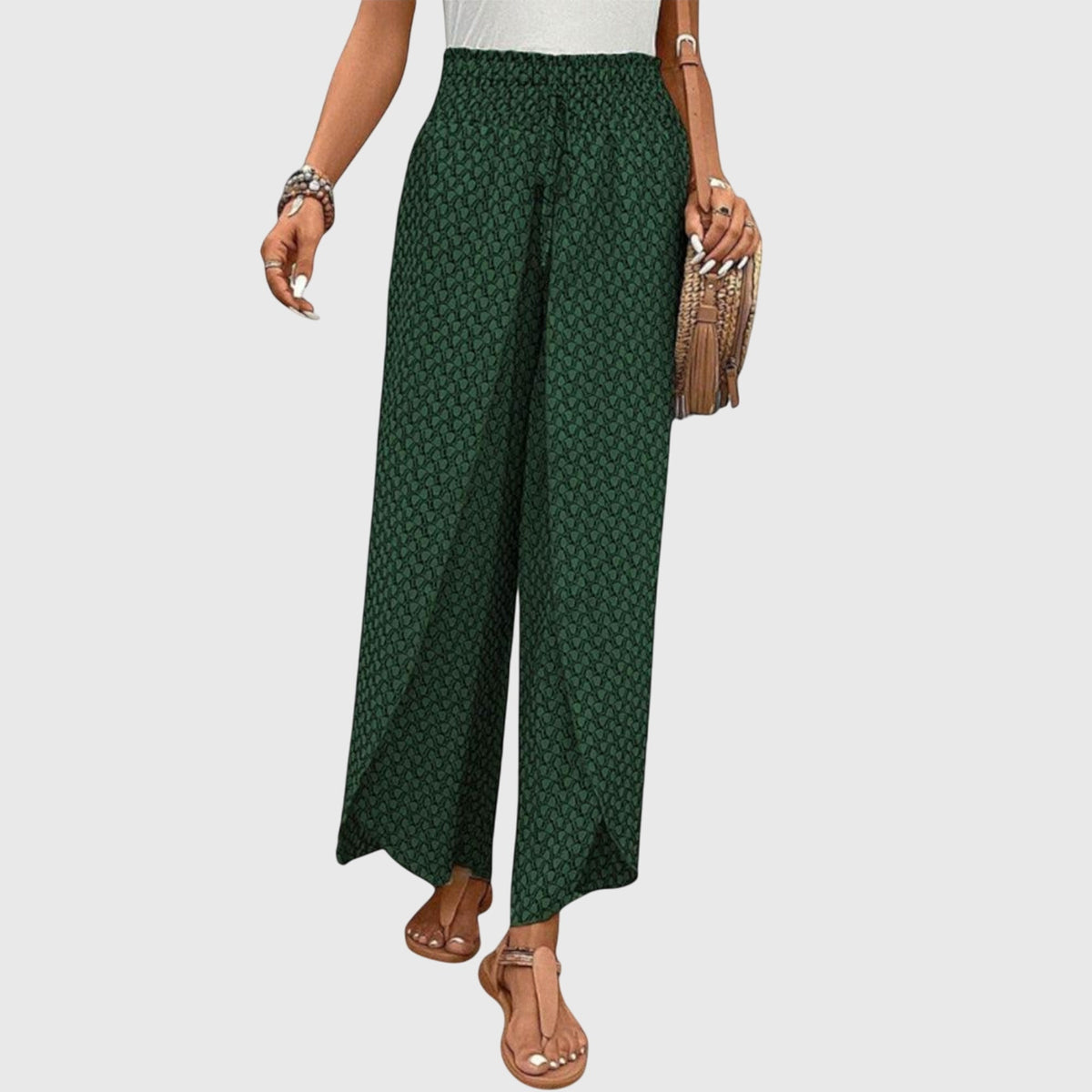 Maialen | Pantalones Fluidos de Pierna Ancha