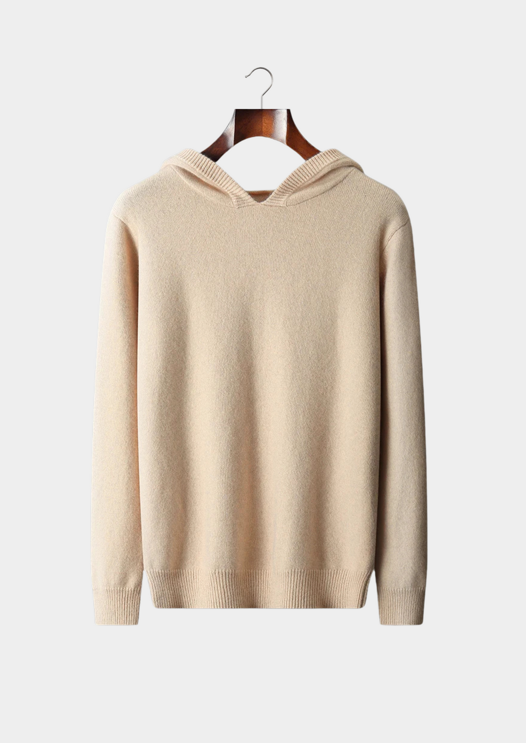 SUDADERA CON CAPUCHA DE OCIO 100 % CACHEMIRA