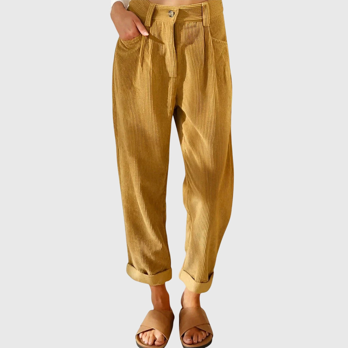 Catalina | Pantalones Holgados de Tiro Alto