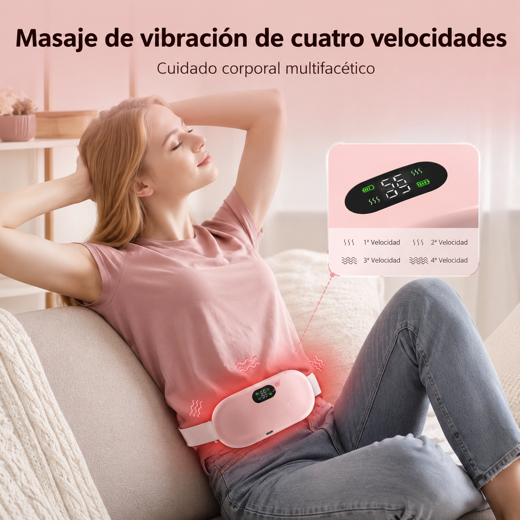 💝 ¡El regalo perfecto para ella! Cinturón de masaje y calefacción menstrual.