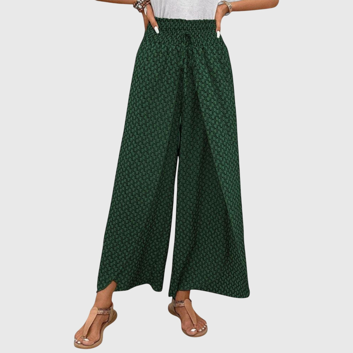 Maialen | Pantalones Fluidos de Pierna Ancha