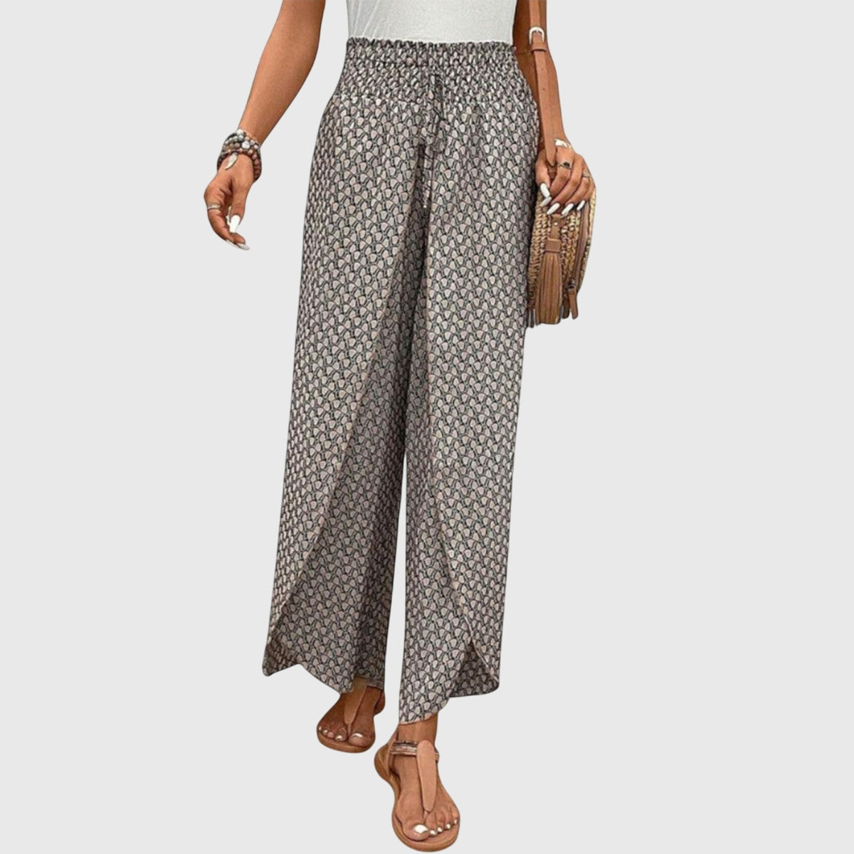 Maialen | Pantalones Fluidos de Pierna Ancha