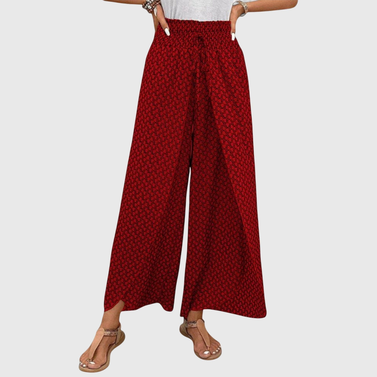 Maialen | Pantalones Fluidos de Pierna Ancha