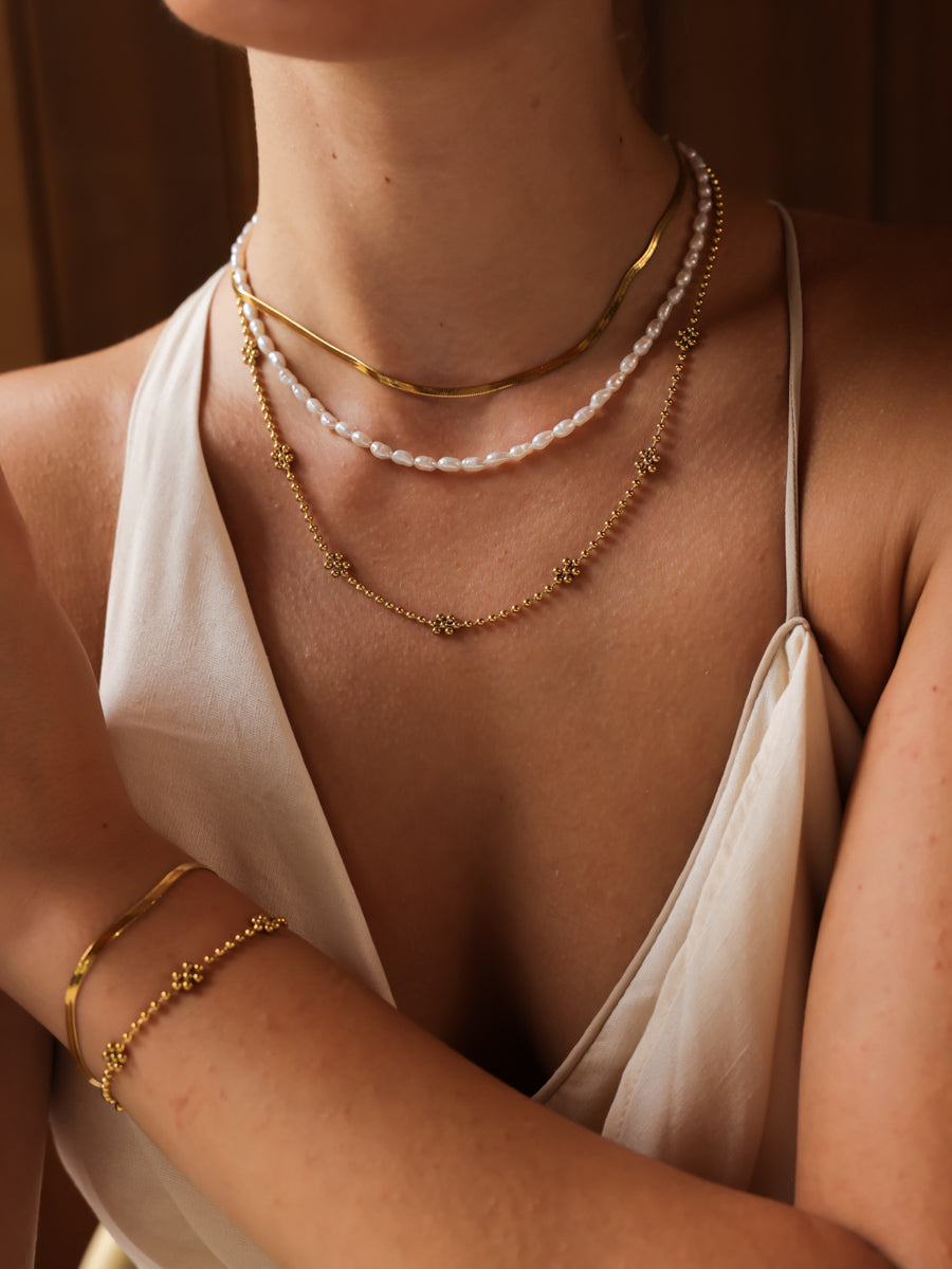 Elegantes pendientes de perlas