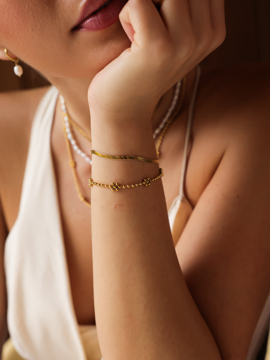 Elegantes pendientes de perlas