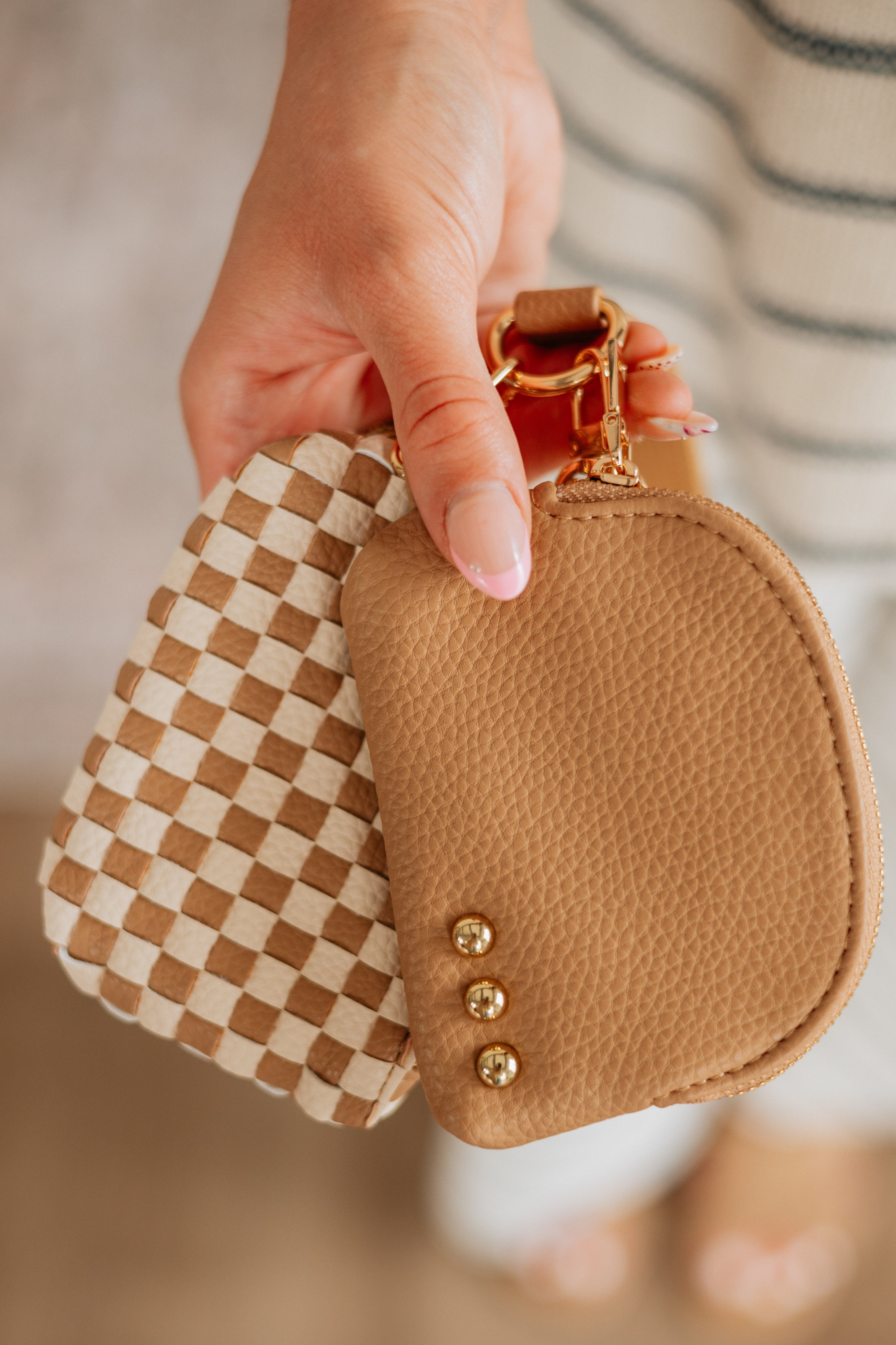 Bolsa de doble asa a cuadros
