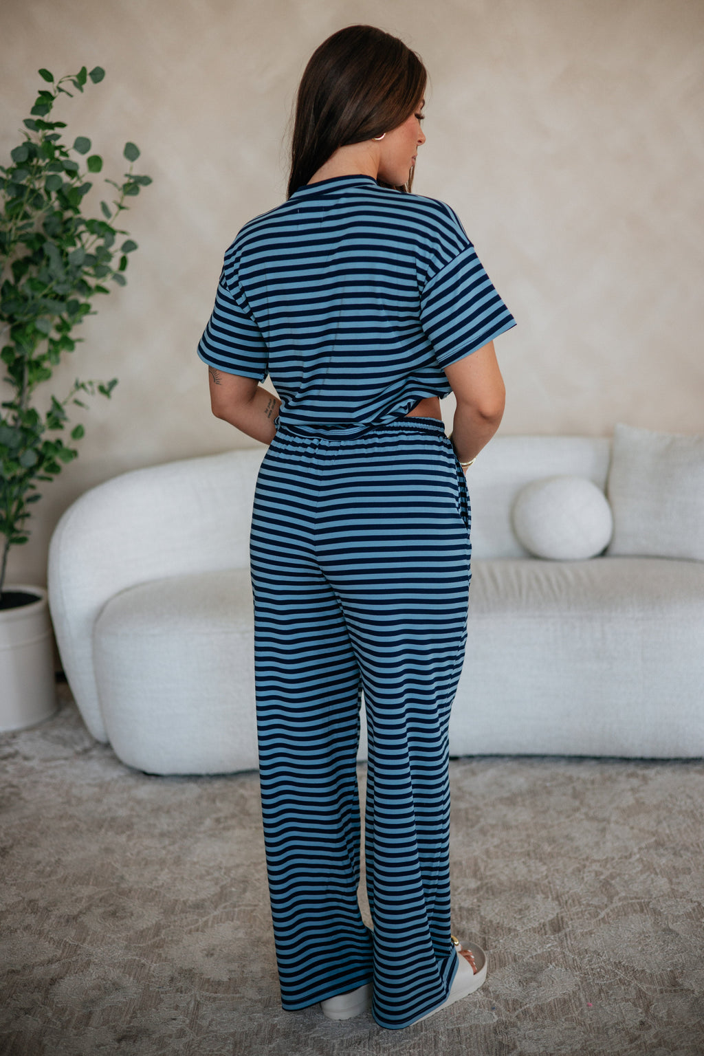 Laura - Pantalones a rayas