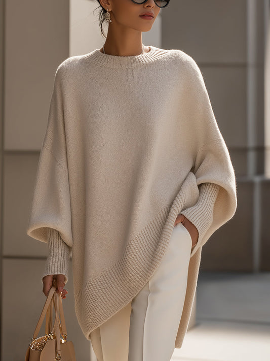 Rosa | Suéter de Punto Oversize con Caída Fluida