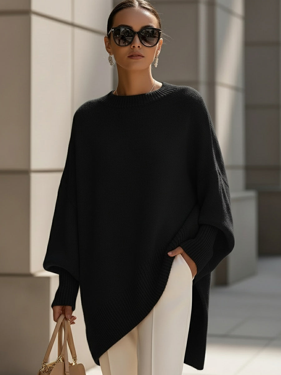 Rosa | Suéter de Punto Oversize con Caída Fluida