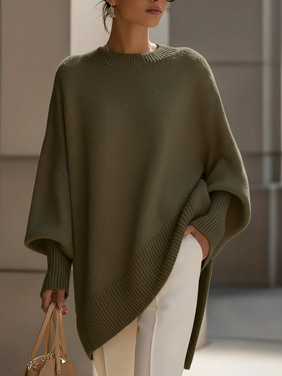 Rosa | Suéter de Punto Oversize con Caída Fluida