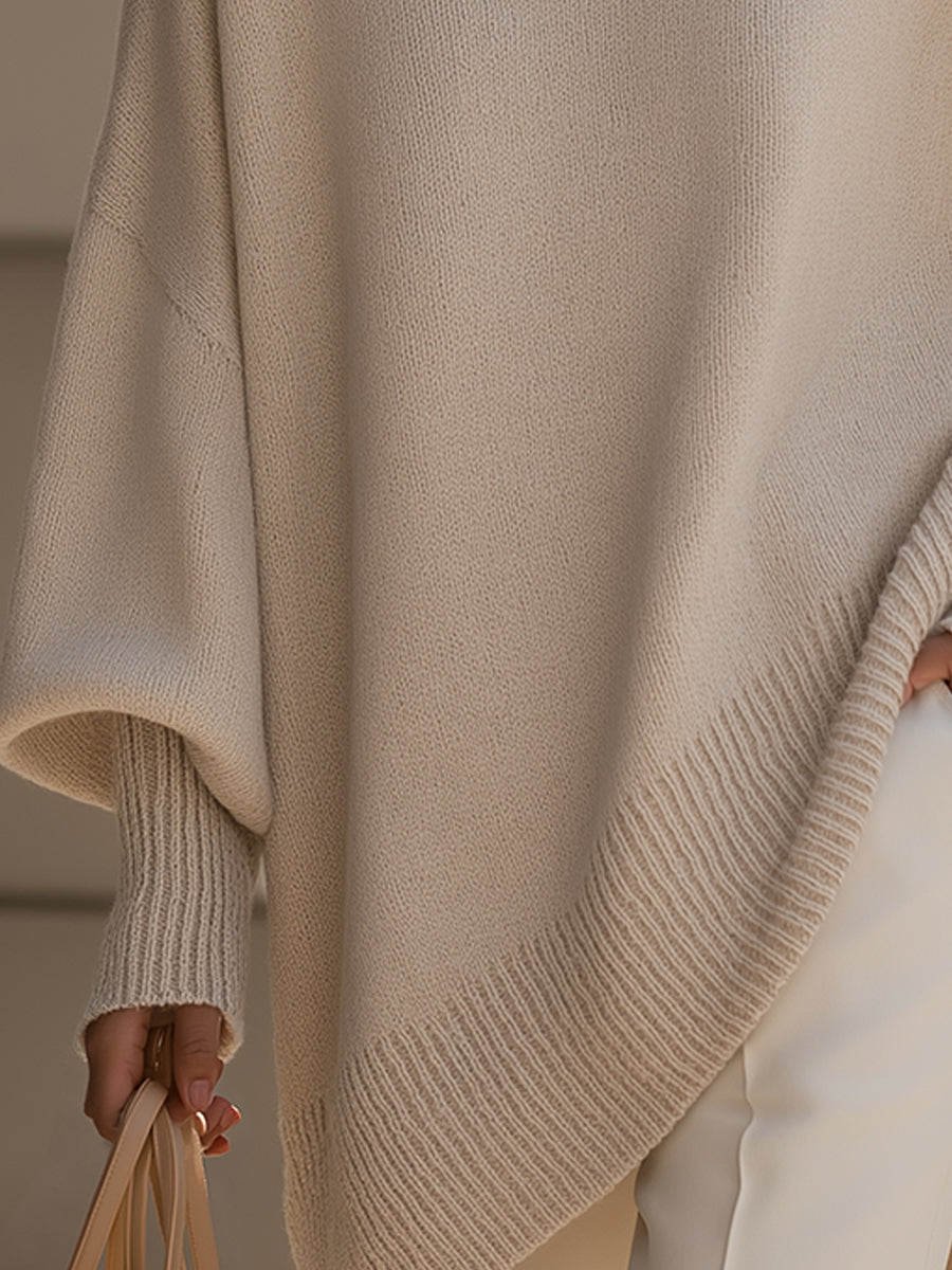 Rosa | Suéter de Punto Oversize con Caída Fluida