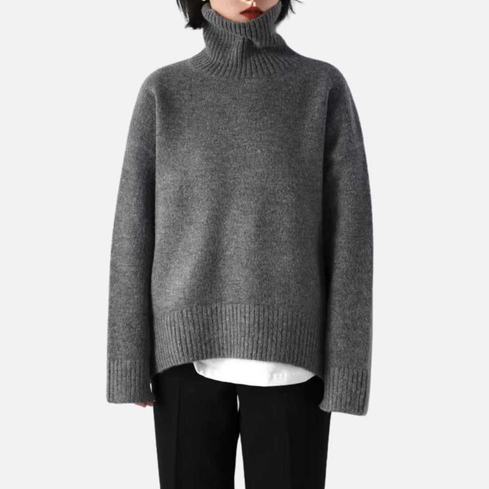 Rebeca | Suéter Oversize Cálido de Cuello Alto