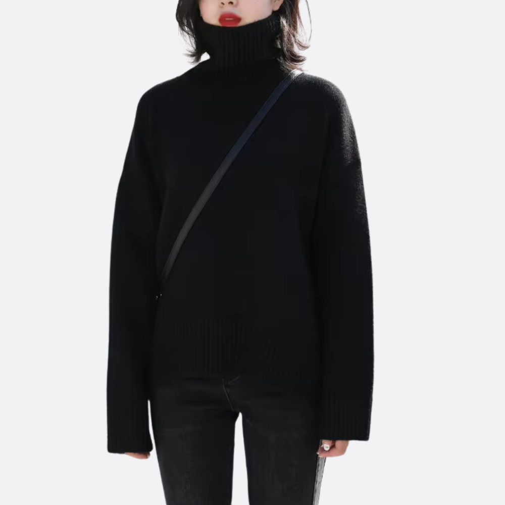 Rebeca | Suéter Oversize Cálido de Cuello Alto