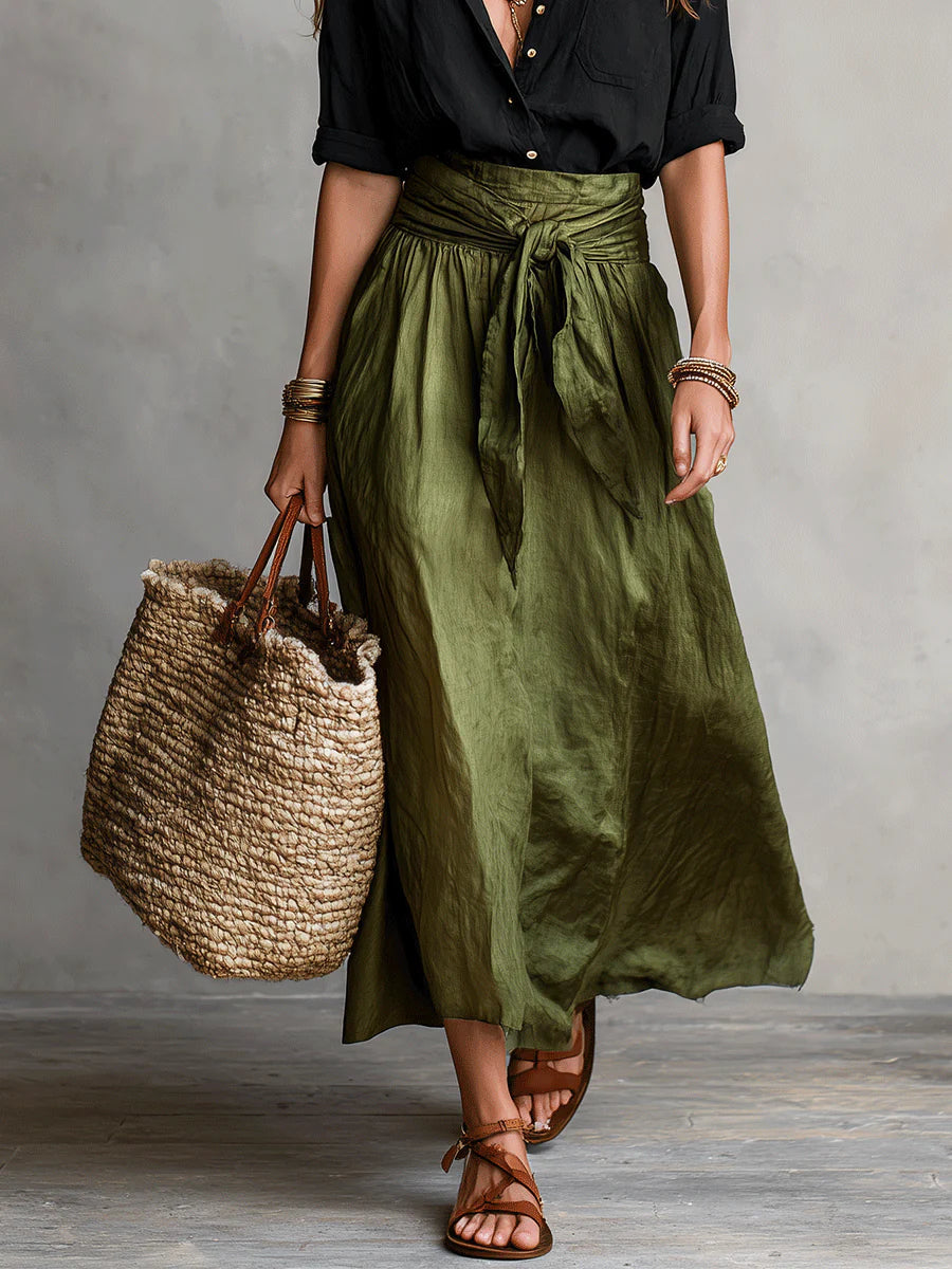 Gloria | Vestido Largo Fluido y Elegante de Un Hombro