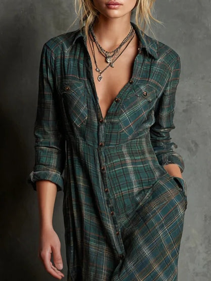 Nerea – Vestido Verde Imperial