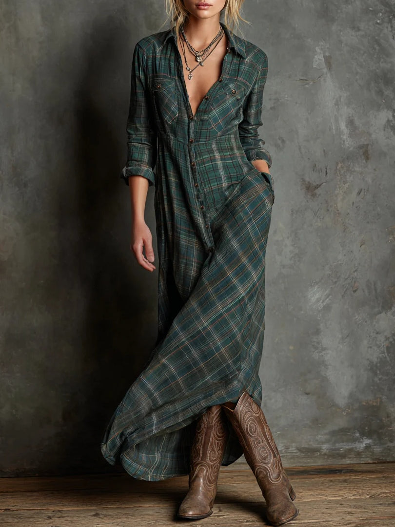 Nerea – Vestido Verde Imperial