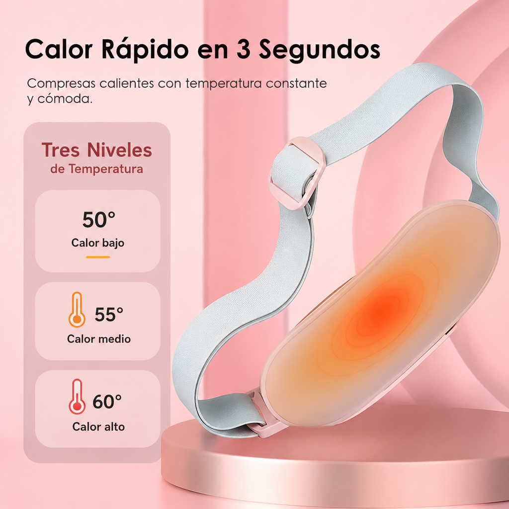 💝 ¡El regalo perfecto para ella! Cinturón de masaje y calefacción menstrual.