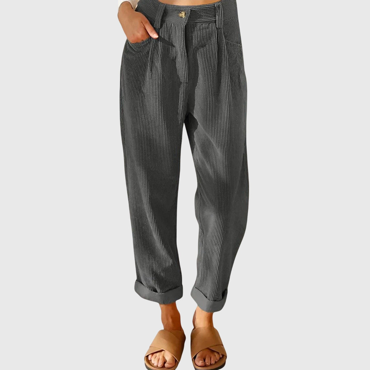 Catalina | Pantalones Holgados de Tiro Alto
