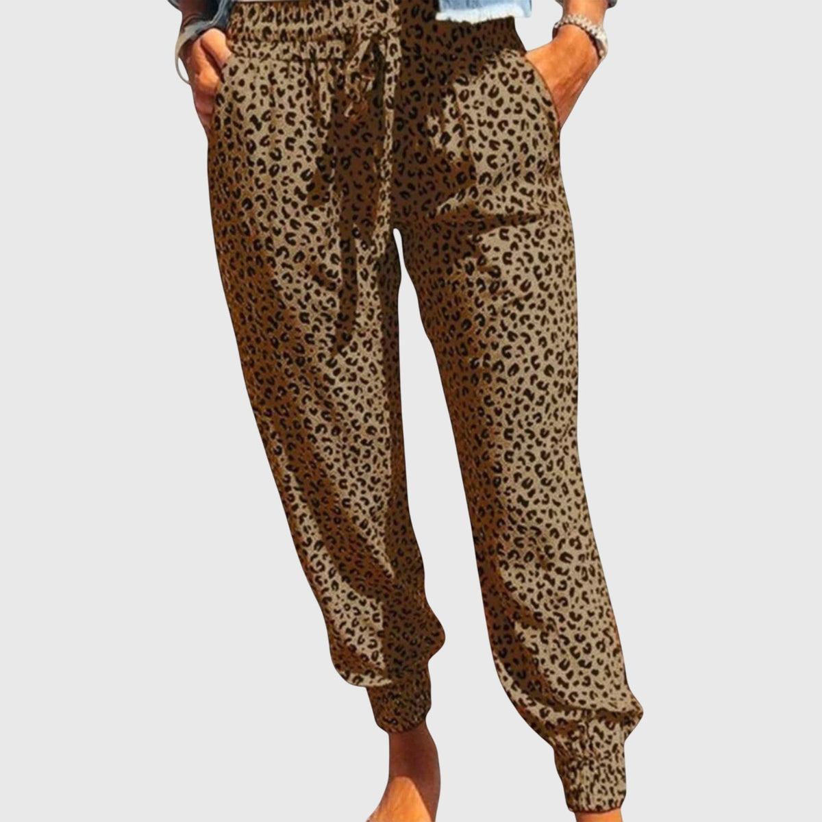 Rosario | Pantalones Holgados Estampados con Cordón