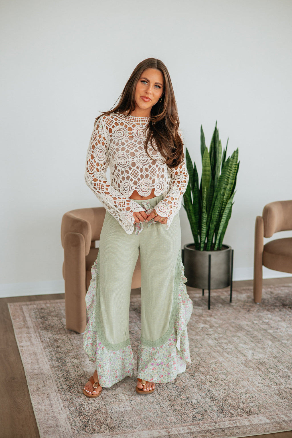 Pantalones con estampado floral Jaylani