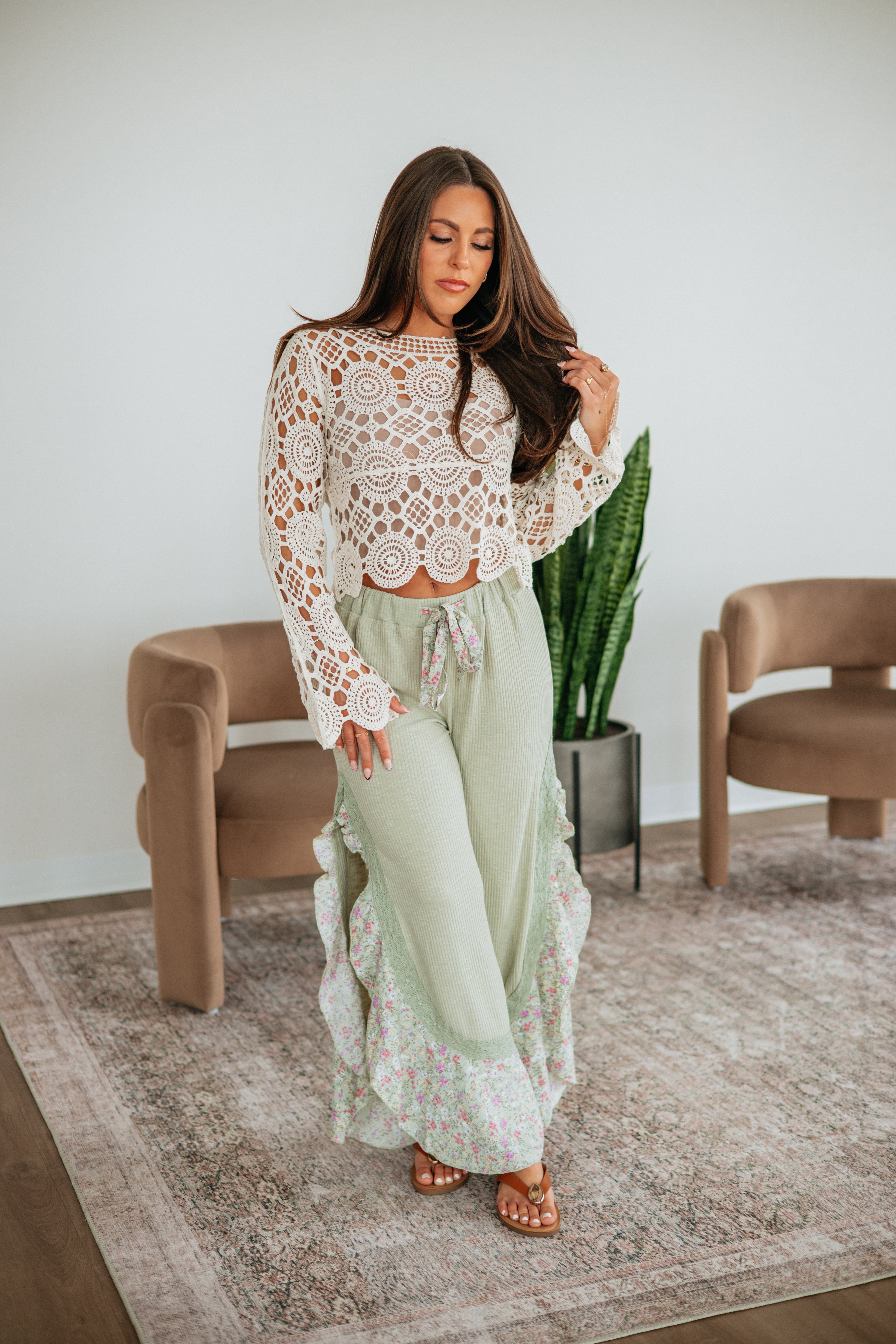Pantalones con estampado floral Jaylani