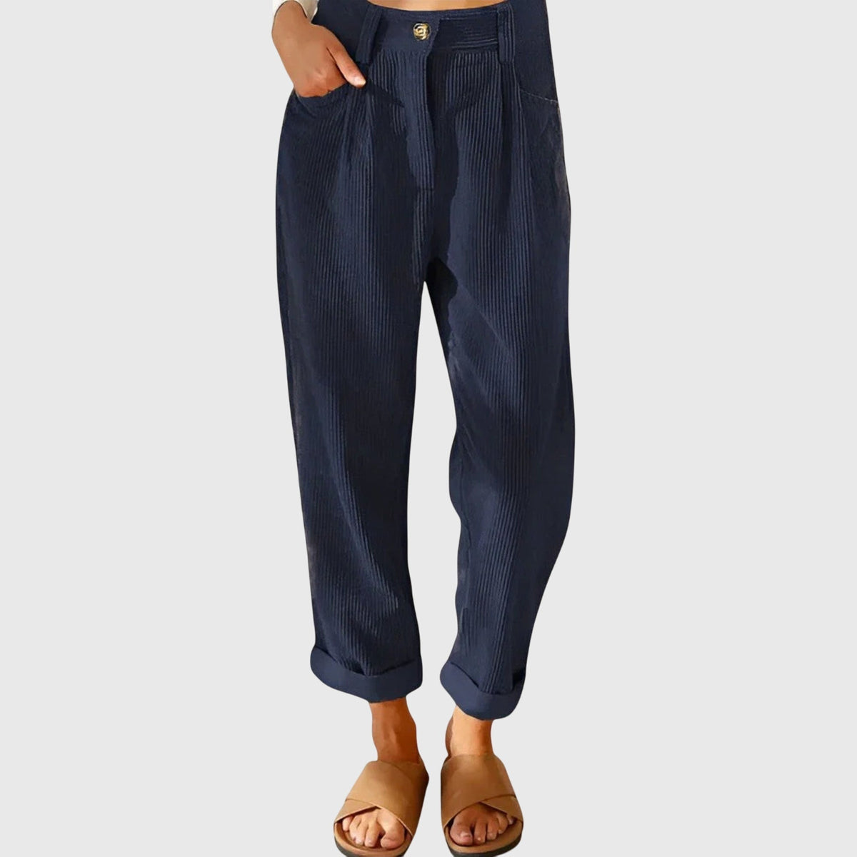 Catalina | Pantalones Holgados de Tiro Alto