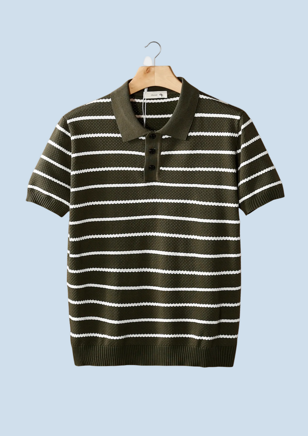 POLO A RAYAS CON TEXTURA Y BOTONES