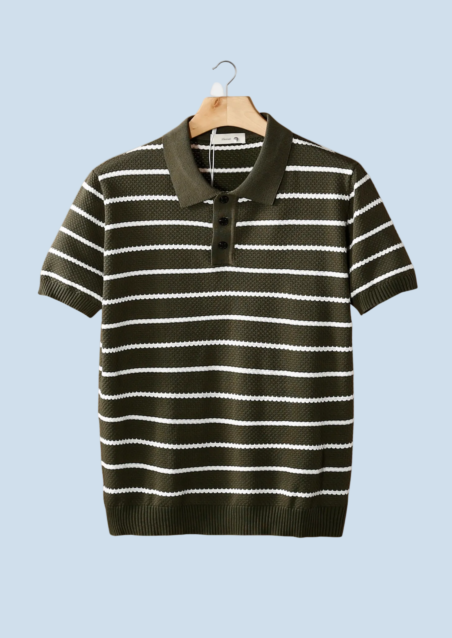 POLO A RAYAS CON TEXTURA Y BOTONES