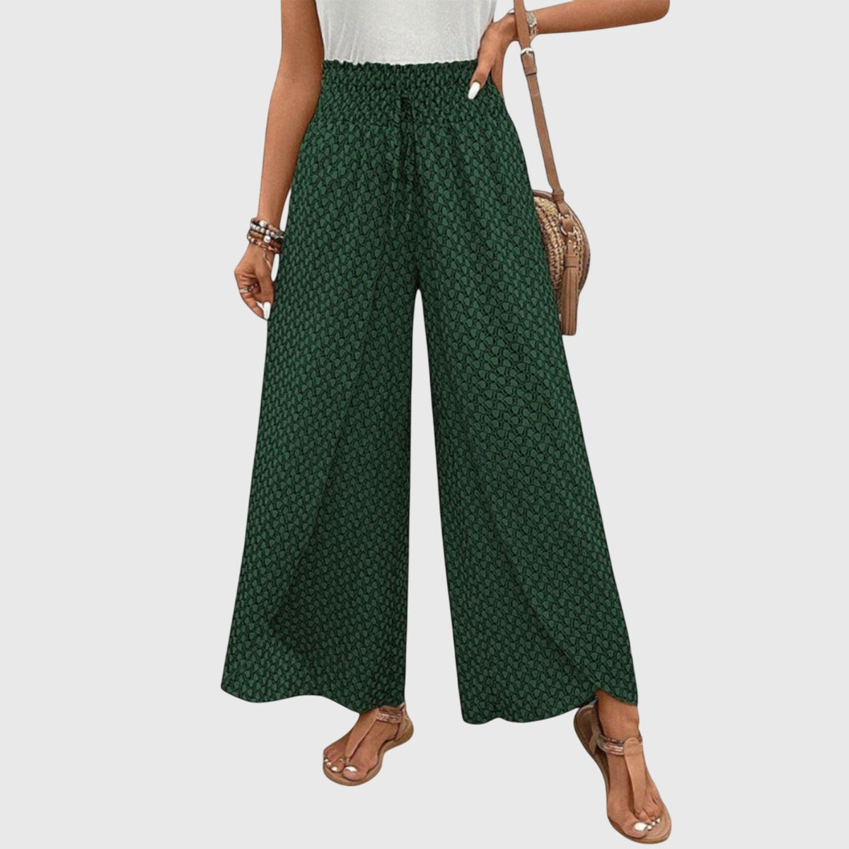 Maialen | Pantalones Fluidos de Pierna Ancha