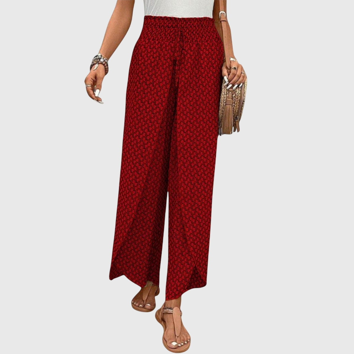 Maialen | Pantalones Fluidos de Pierna Ancha