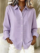 Fátima | Blusa Holgada de Rayas con Botones