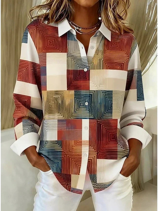 Aurelia | Blusa de Patchwork con Botones